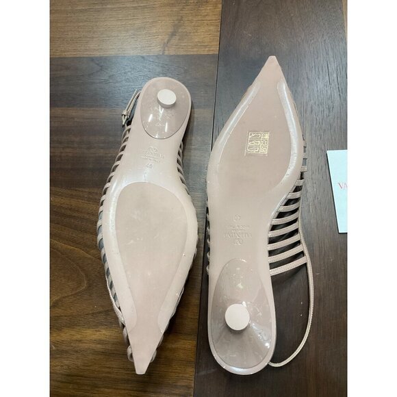 VALENTINO GARAVANI Rockstud Wispy Ballerina Flats in Rose Cannelle 40 With box - Picture 10 of 16